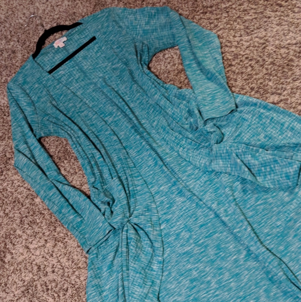 Turquoise LuLaRoe Sarah Cardigan